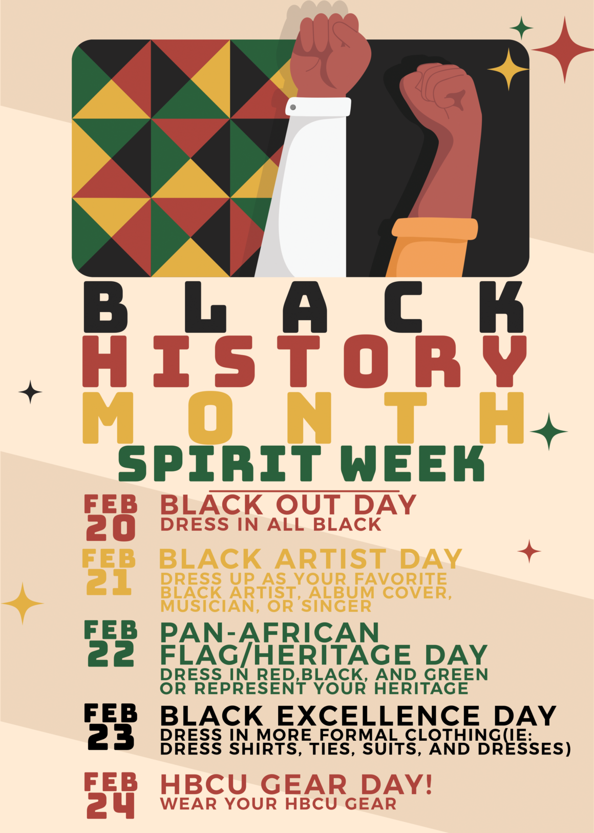 Black History Month SPirit Week